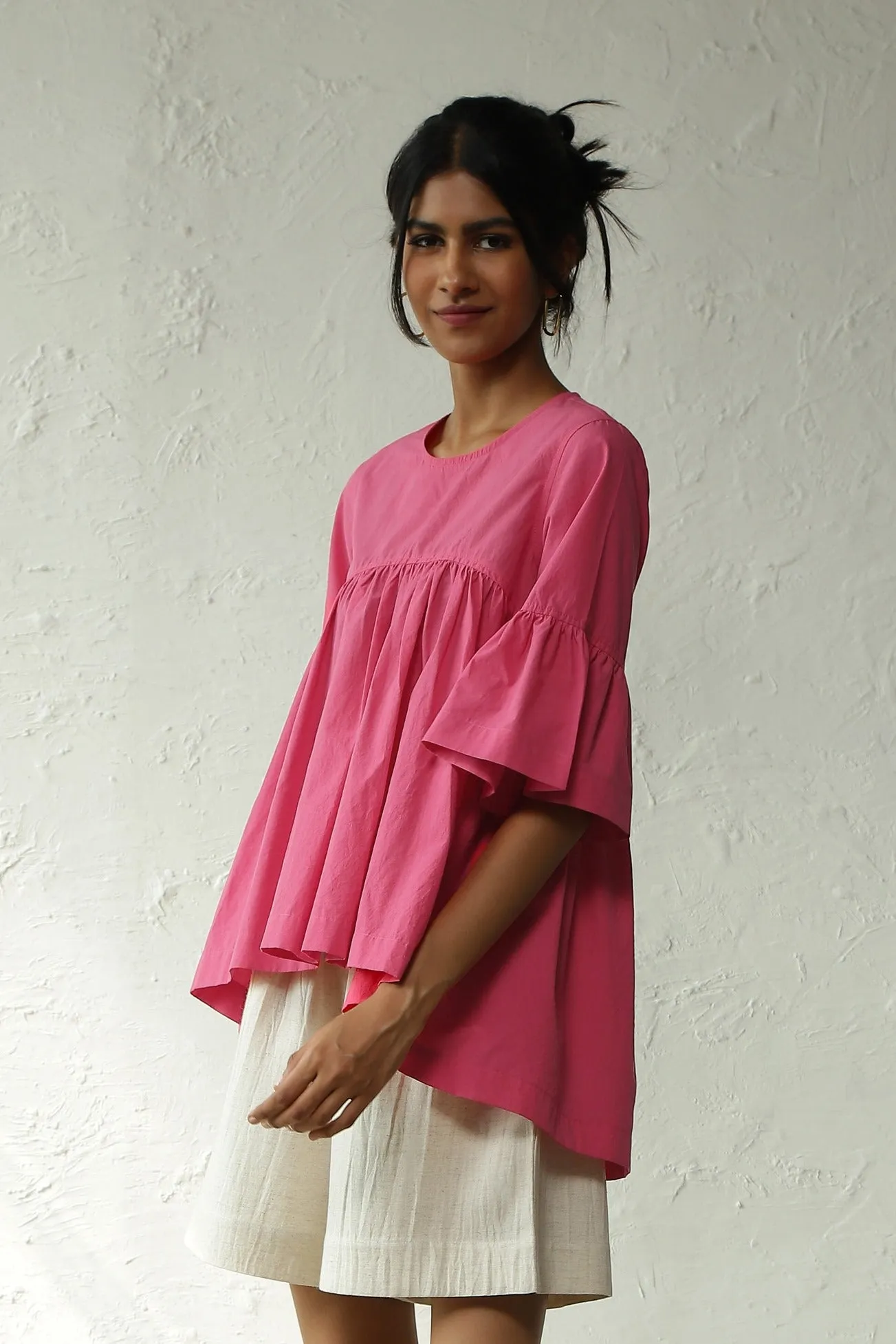Pop Pink Flowy Top