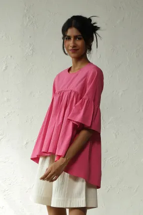Pop Pink Flowy Top