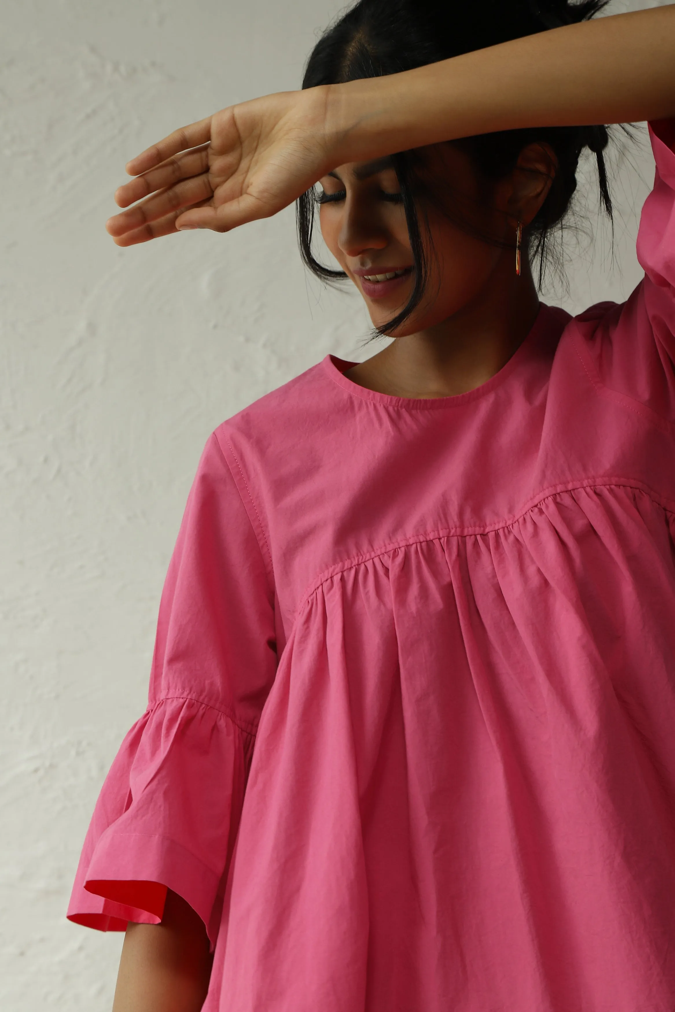 Pop Pink Flowy Top