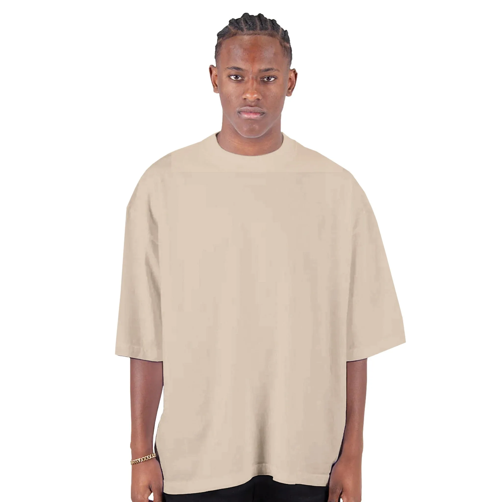 PRO MODE Men's Oversized Drop-Shoulder Crewneck T-Shirt