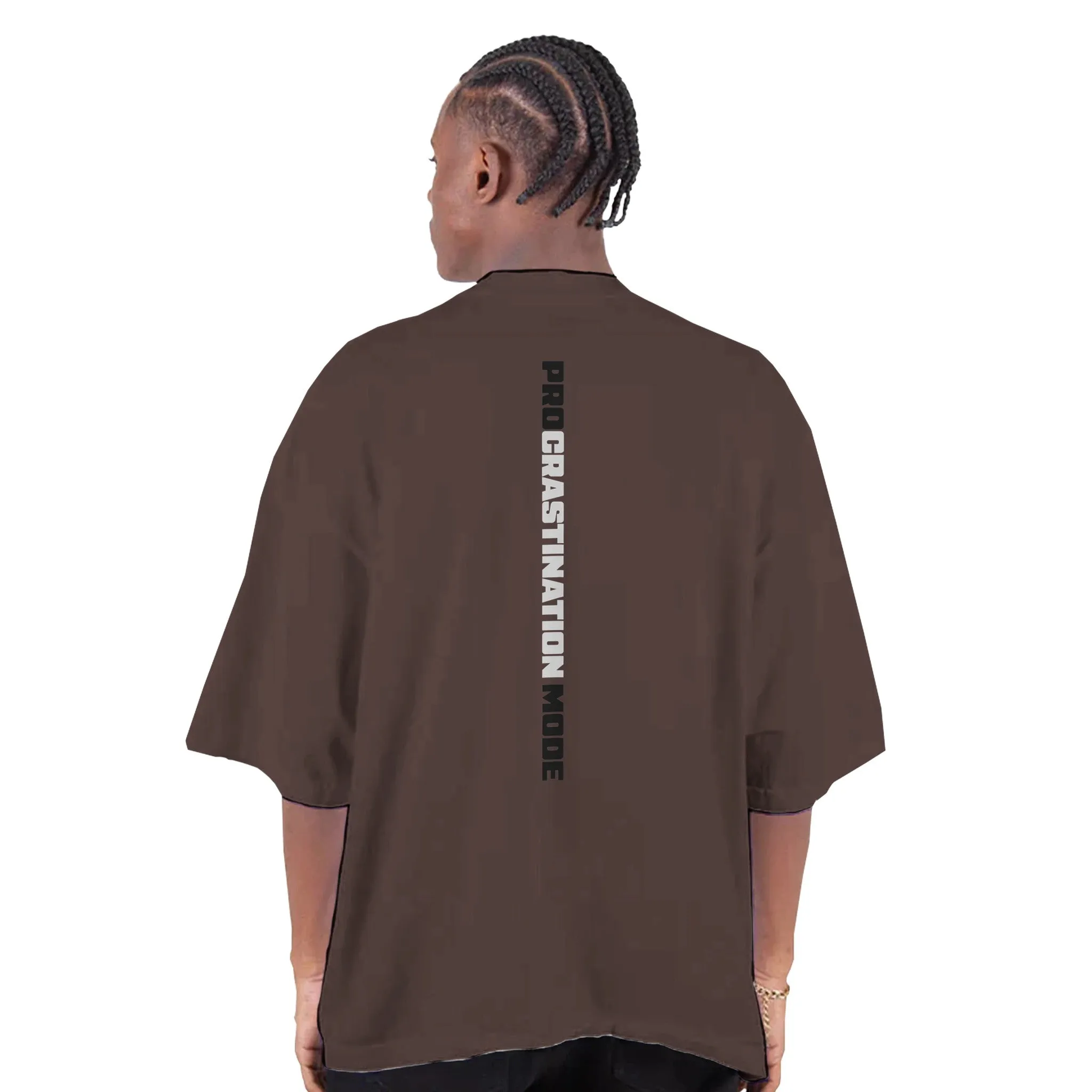PRO MODE Men's Oversized Drop-Shoulder Crewneck T-Shirt