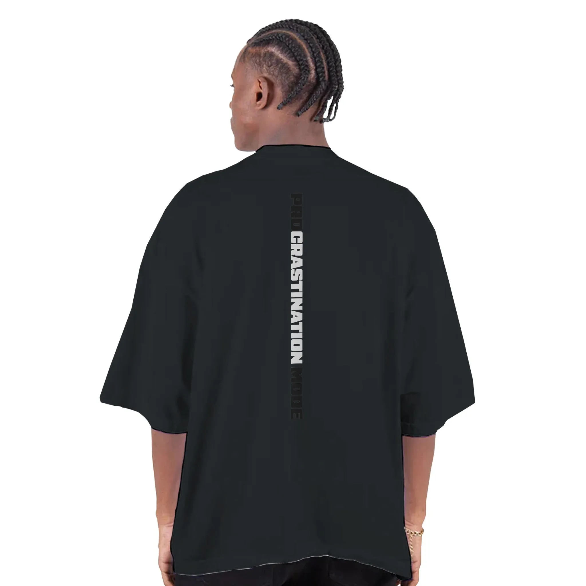 PRO MODE Men's Oversized Drop-Shoulder Crewneck T-Shirt