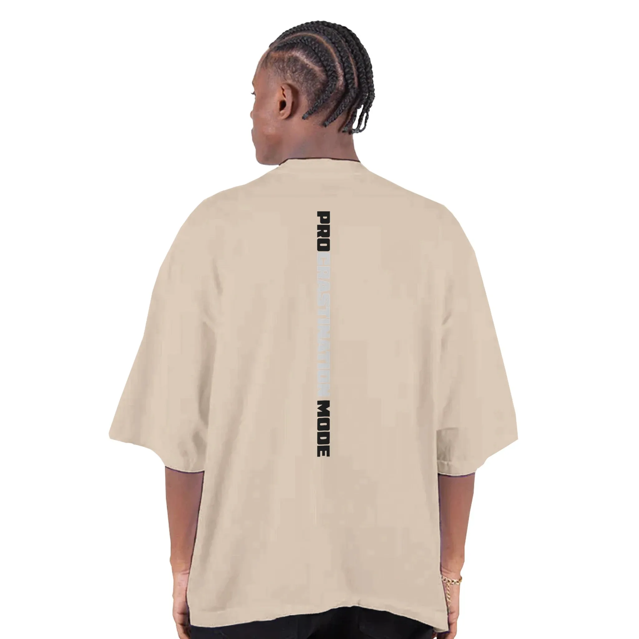 PRO MODE Men's Oversized Drop-Shoulder Crewneck T-Shirt
