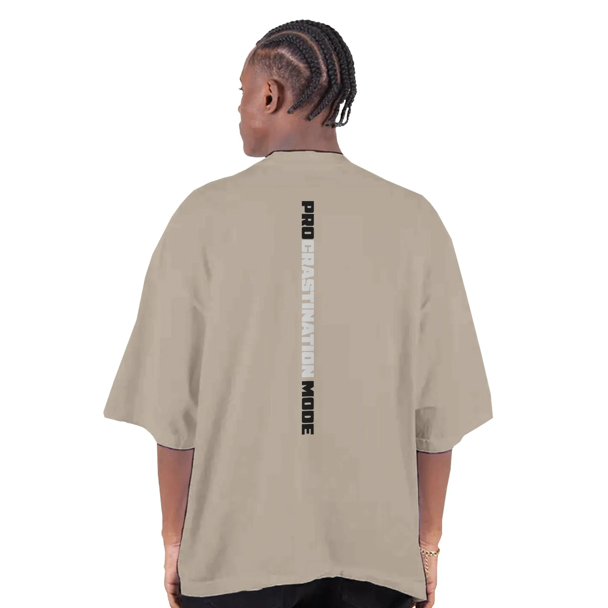 PRO MODE Men's Oversized Drop-Shoulder Crewneck T-Shirt