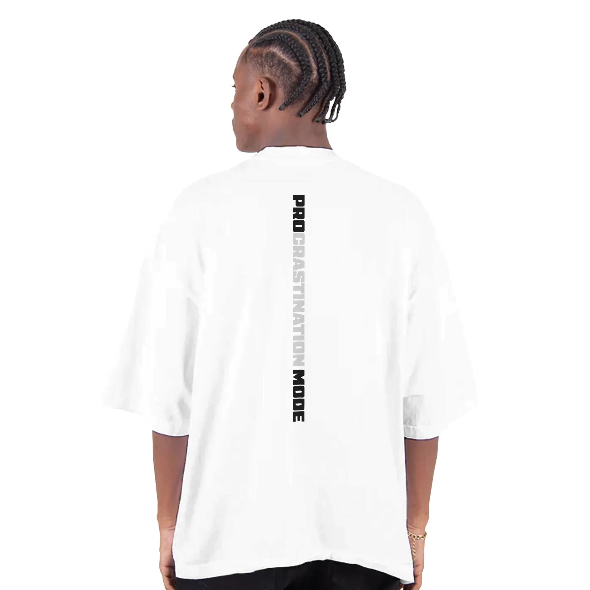 PRO MODE Men's Oversized Drop-Shoulder Crewneck T-Shirt