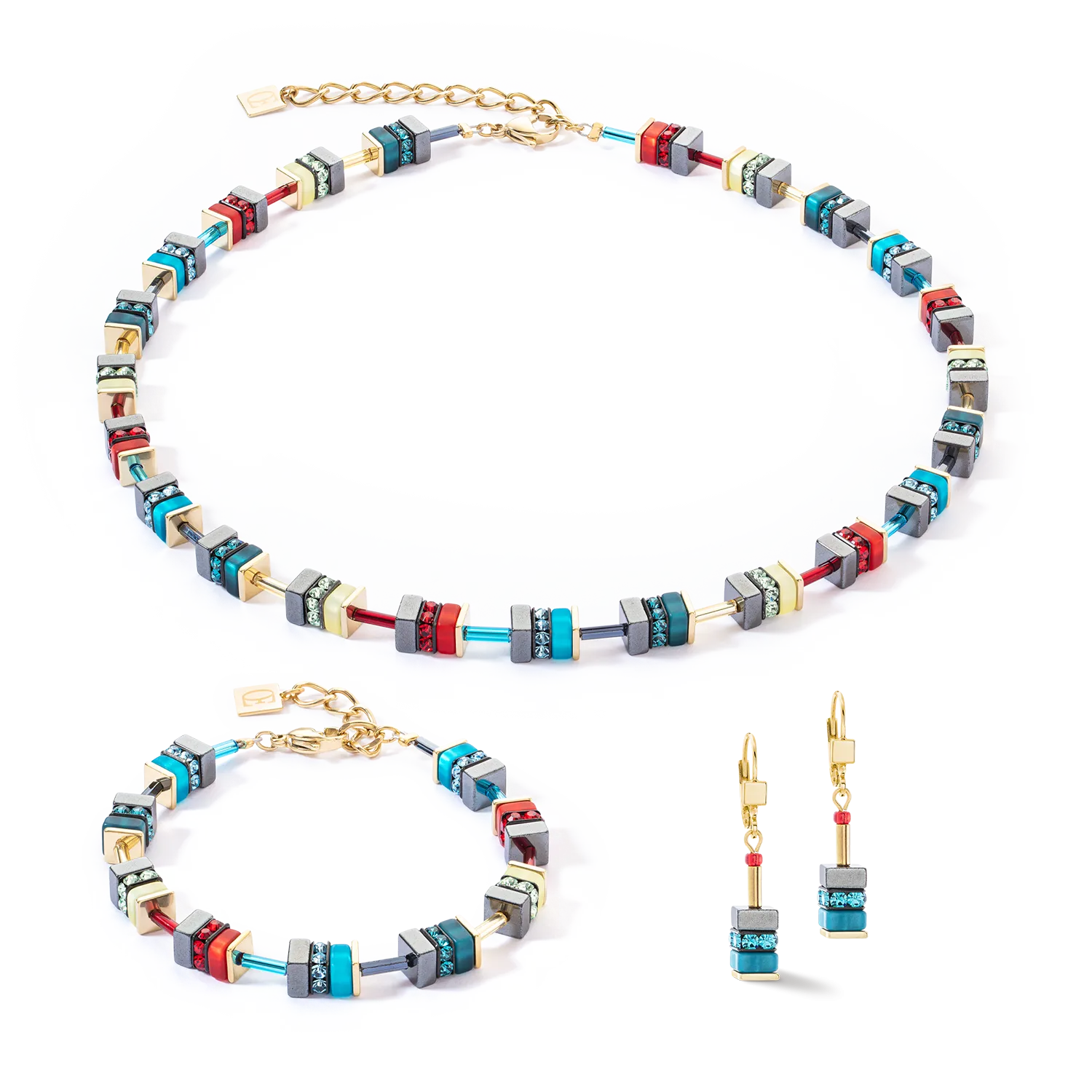 Sparkling Classic Elements necklace gold-energy