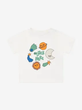 Stella McCartney Baby Boys Outer Here T-Shirt in Ivory
