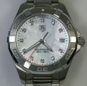 Tag Heuer Aquaracer 300m 32mm WAY1313 with Diamond Dial