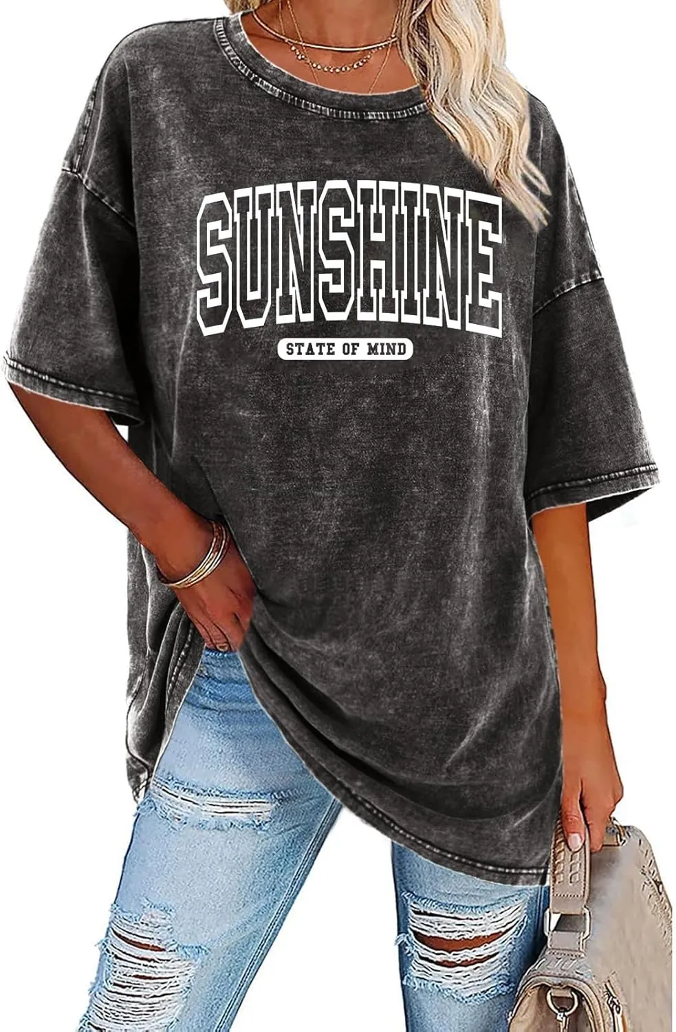 Teacher Shirts for Women Oversized Tshirts Teacher Appreciation Gifts Shirt Letter Printed Short Sleeve Tee Shirts