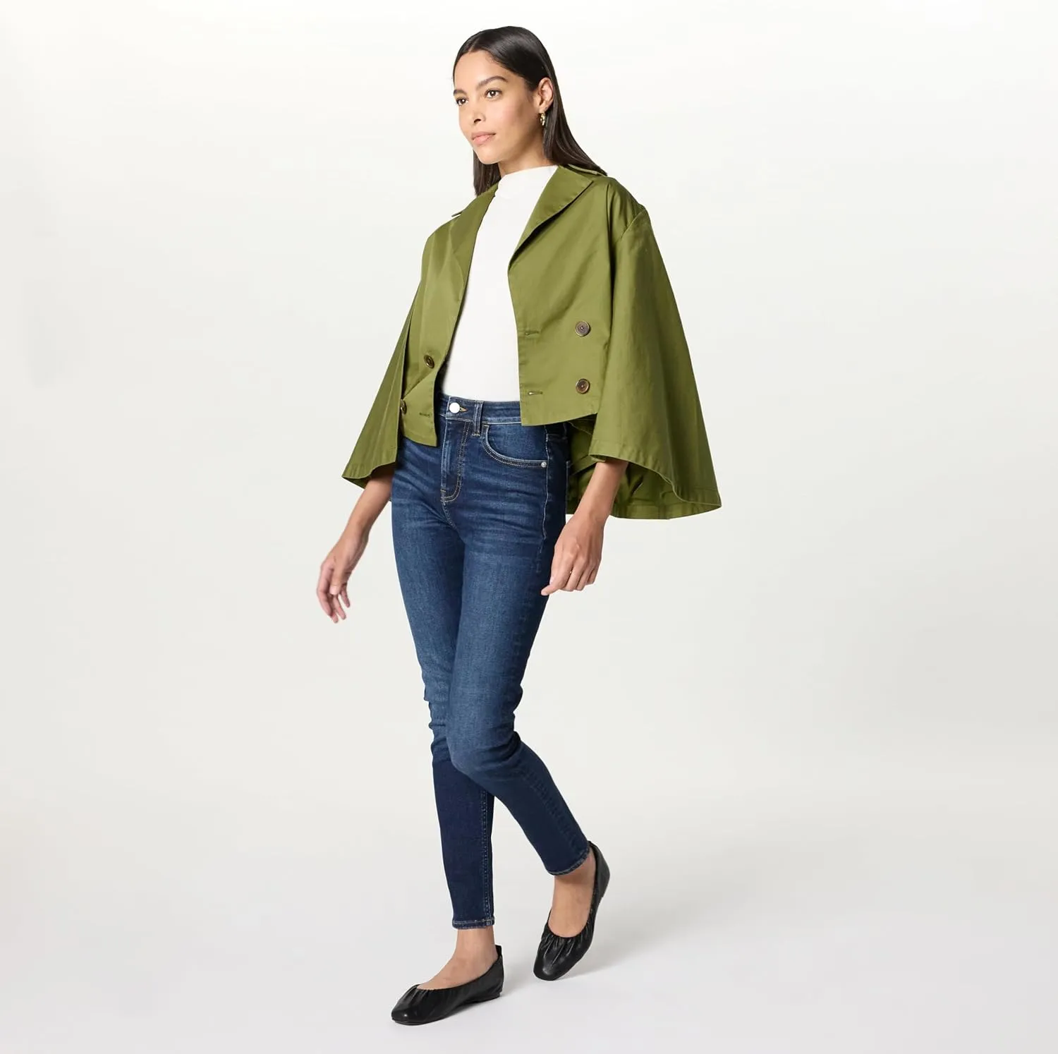 The Drop Women's Hayes Cropped Trench