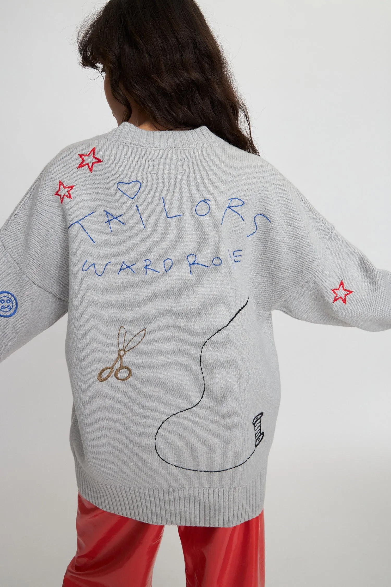 The Tailors Cardigan - Light Grey