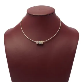 Three-Tone Charm Necklace