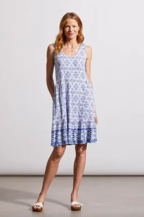 Tribal Jeans Bluestar Sleeveless Printed Dress