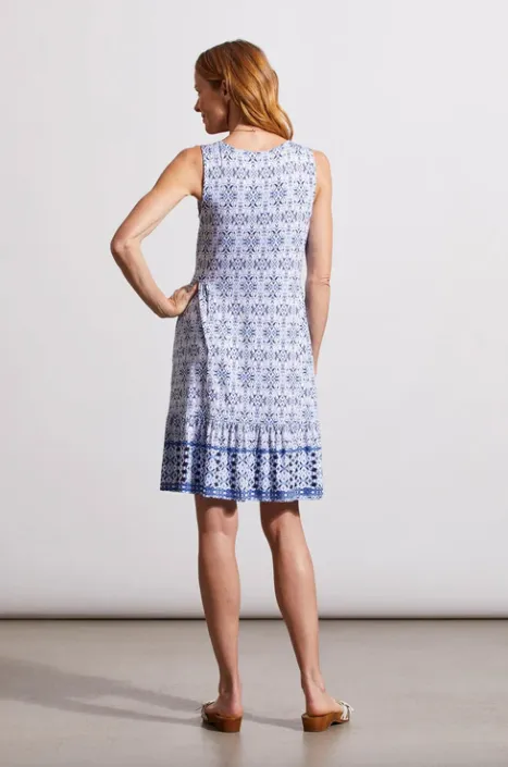 Tribal Jeans Bluestar Sleeveless Printed Dress