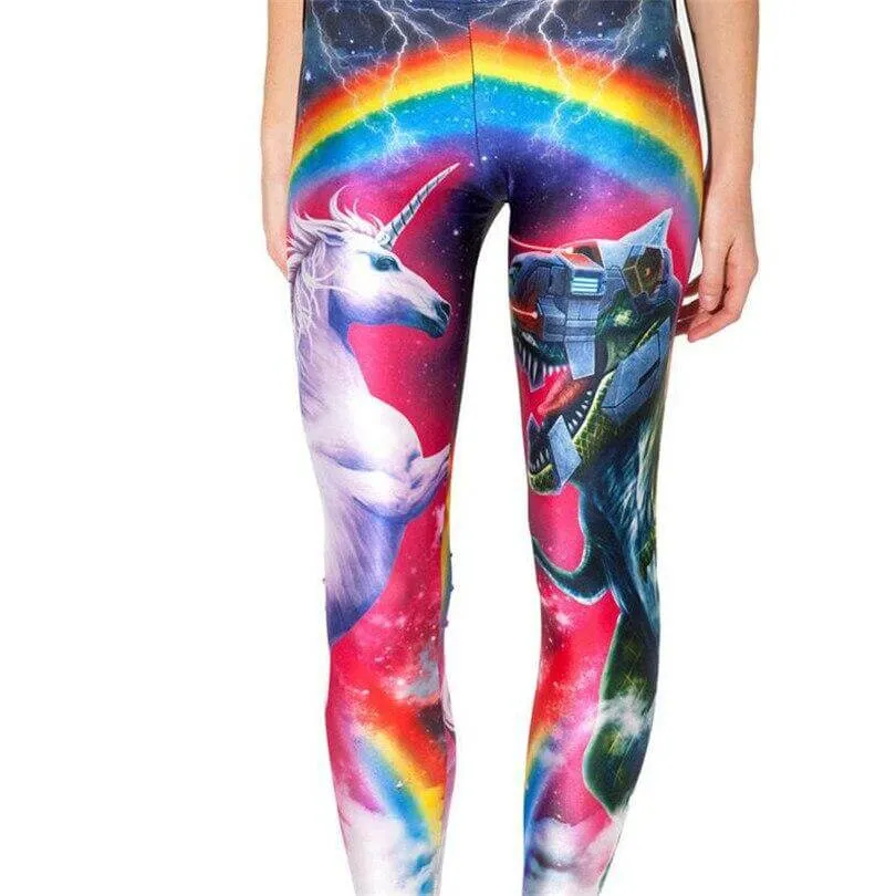 Unicorn T Rex Leggings