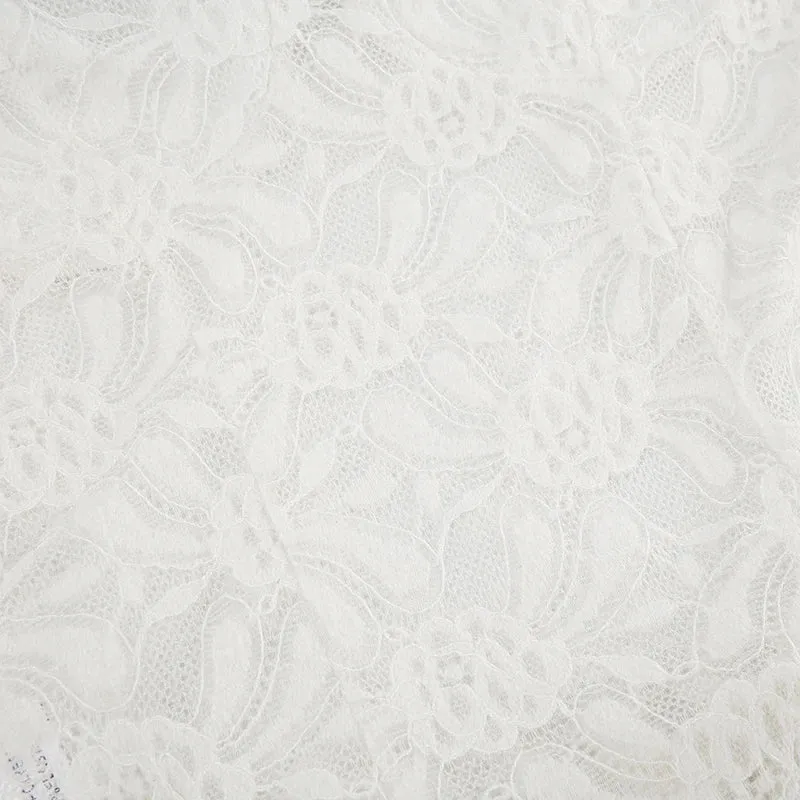 Uniwim Elegant White Corset Lace Ruched Dress