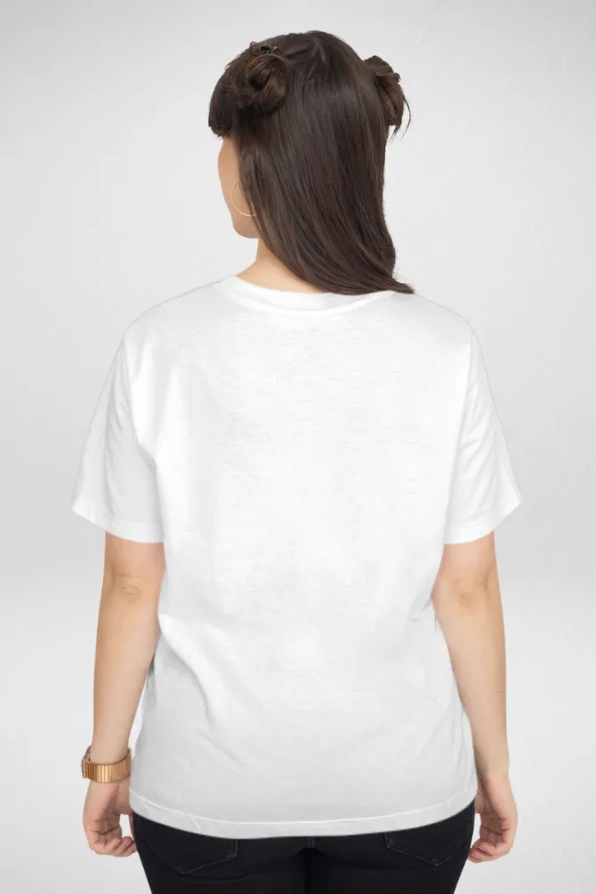 White and Red Plain T-shirts Combo for Women