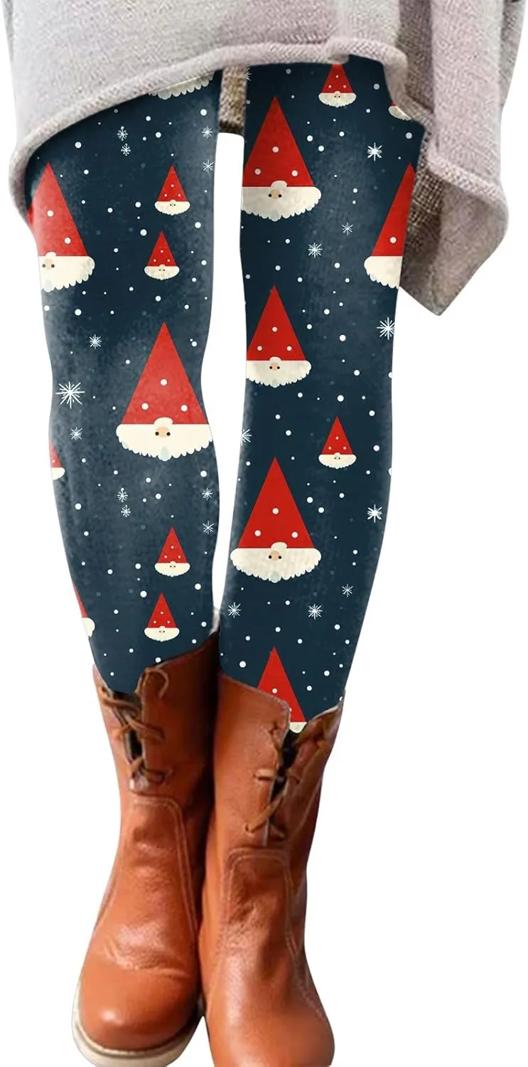 Womens Leggings and Winter Leggings Artistic Splash Printed Soft Stretchy Pants Fleece Lined Pants Women Lined Plus
