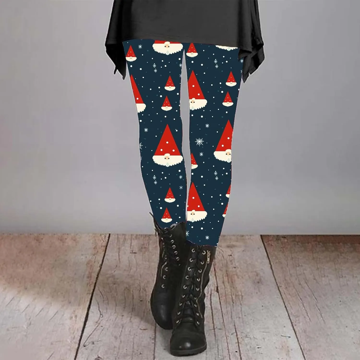 Womens Leggings and Winter Leggings Artistic Splash Printed Soft Stretchy Pants Fleece Lined Pants Women Lined Plus