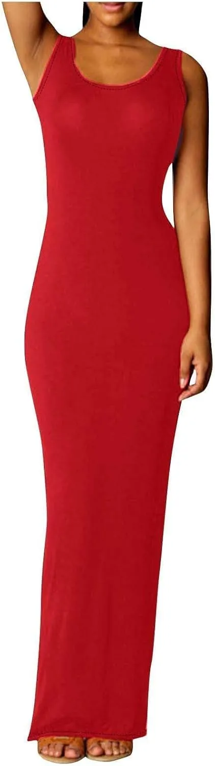 Women's Long Sleeveless Dress Elegant Sexy Summer Casual Wear Elegant Evening Dress with Comfortable Clothing 2025