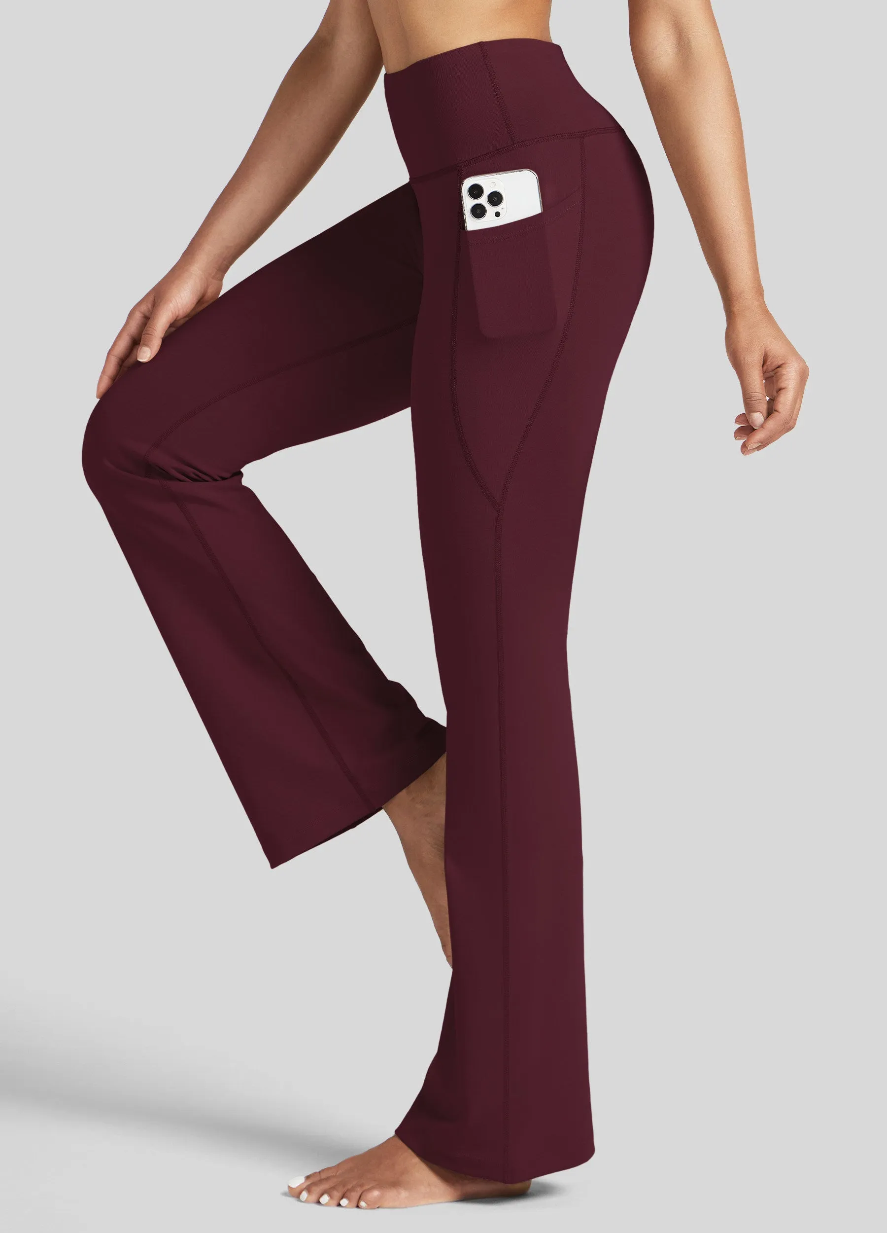 Women's Stretchy Yoga Pants Bootcut 29 Inch