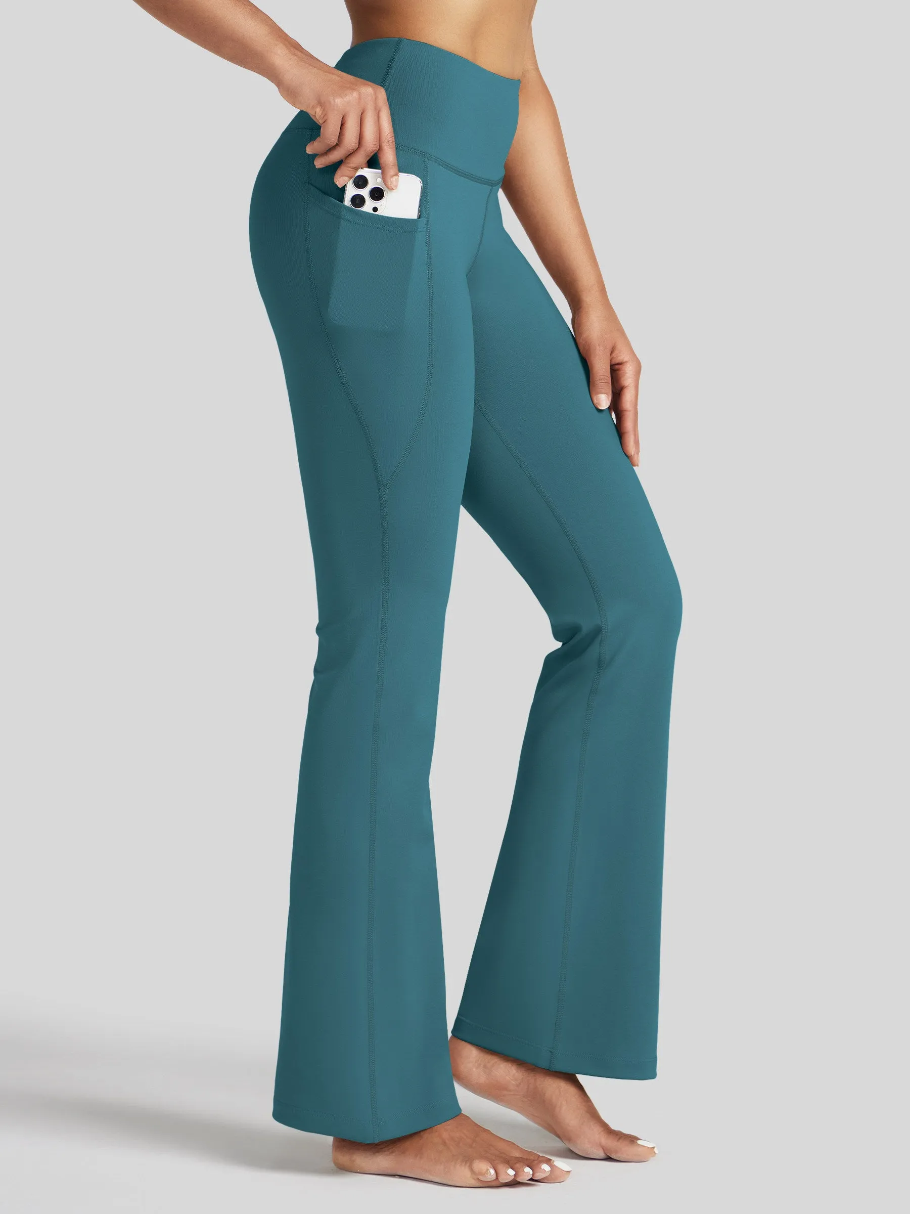 Women's Stretchy Yoga Pants Bootcut 29 Inch