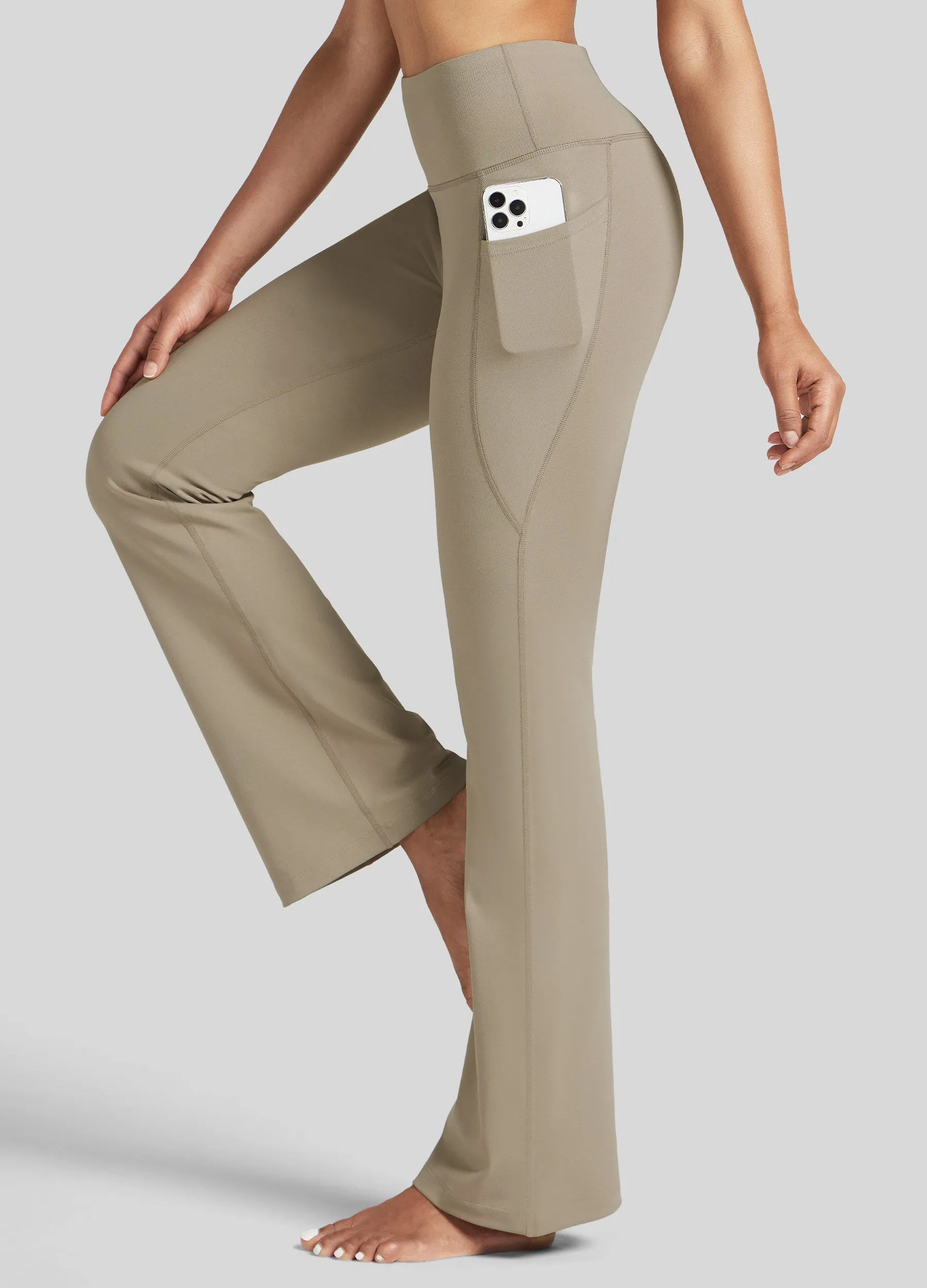 Women's Stretchy Yoga Pants Bootcut 29 Inch